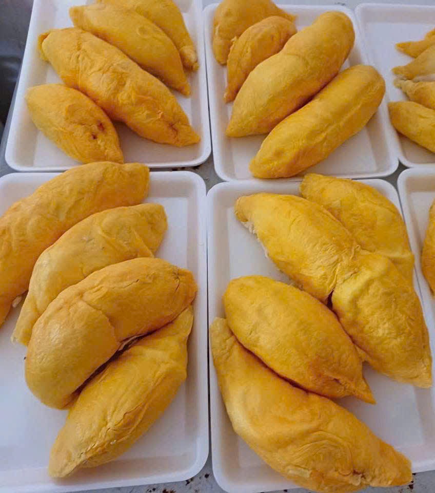Múi sầu riêng vàng được phân khay