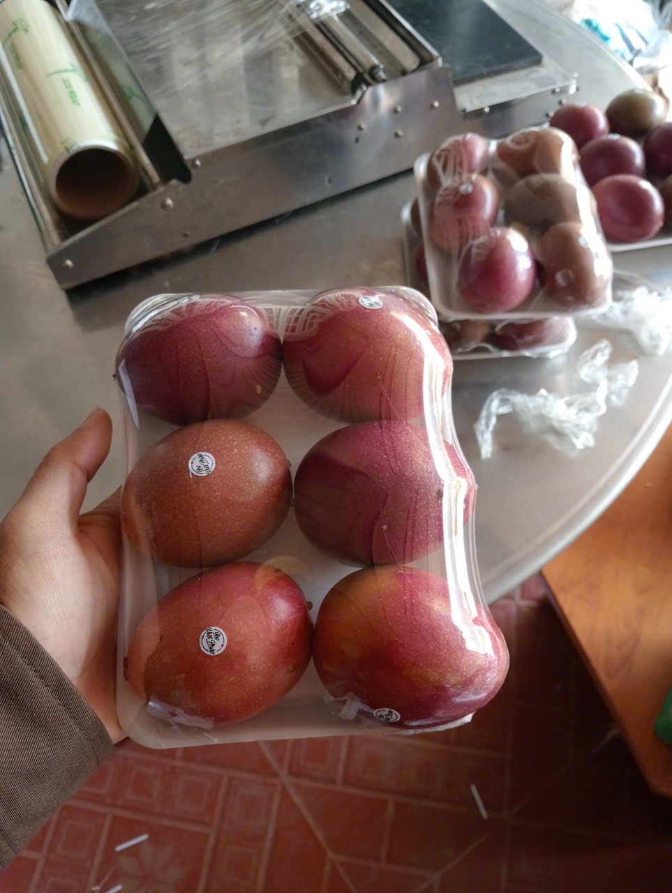Hộp chanh dây tím hoàn thiện